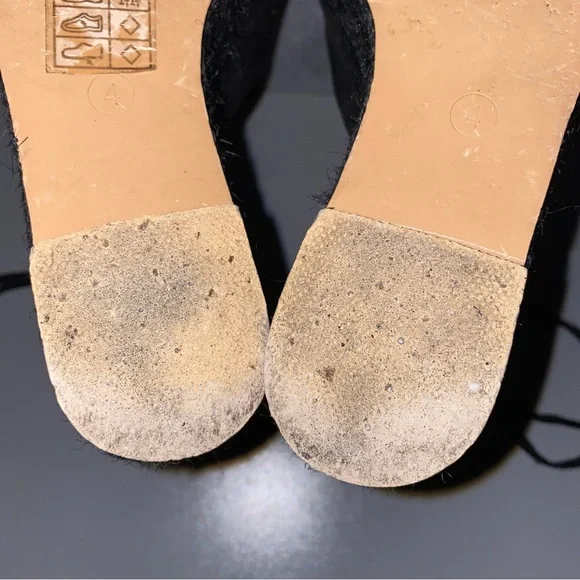 ASOS Shoes TAMIKO Size 4 Embroidered Black 4” High Wedges - Picture 14 of 15